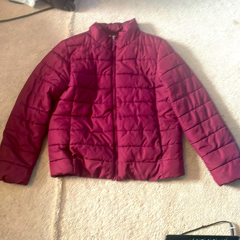 A nice winter coat for school or something